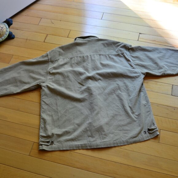 Club Monaco Men's XXL Zip Corduroy Jacket Khaki - Picture 8 of 11